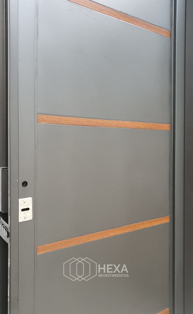 Puerta de Chapa Simple MOD.2021 Negro 80cm Derecha