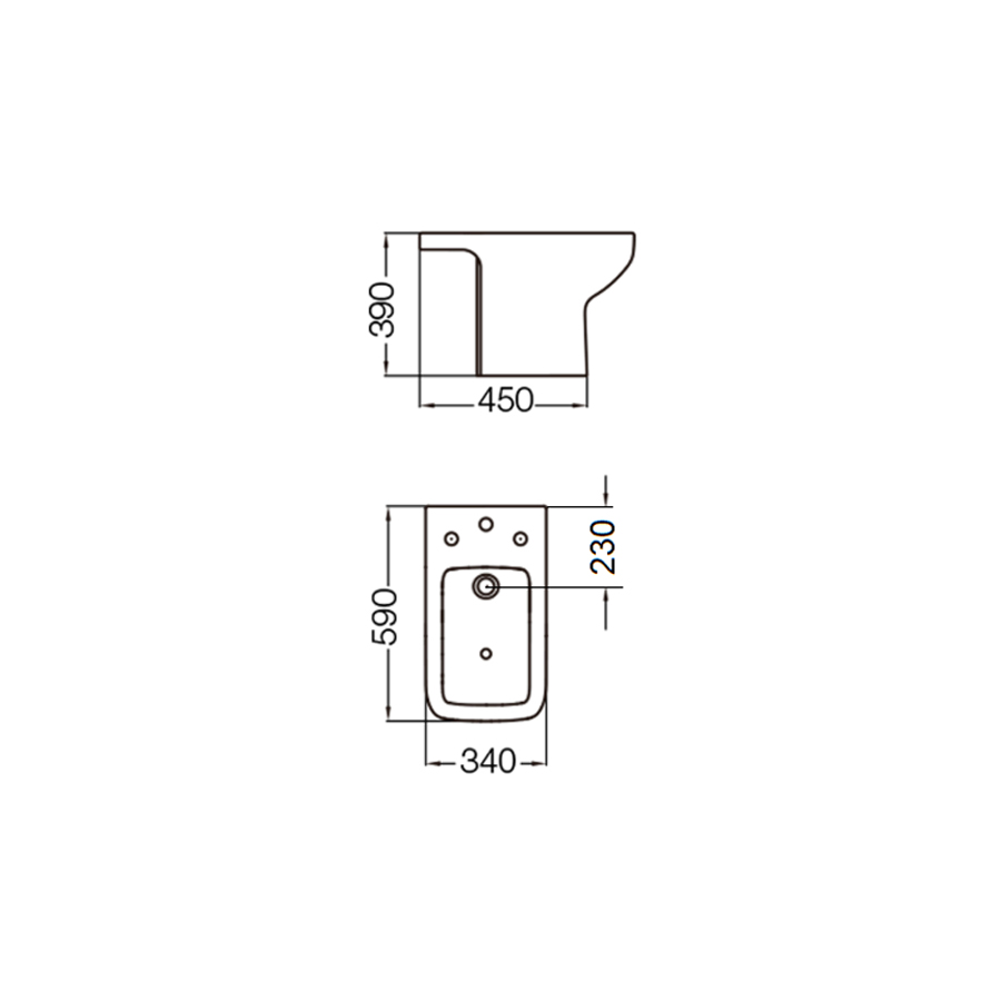 FERRUM TRENTO - BIDET TRENTO 1 AG