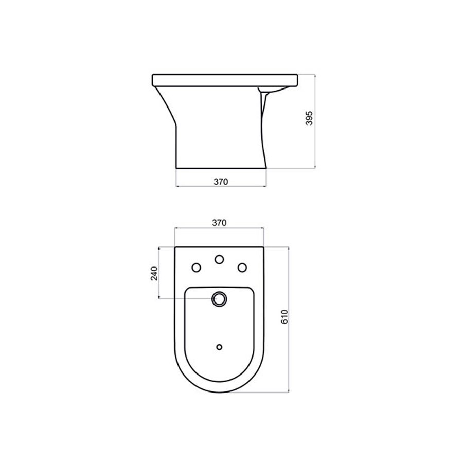 FERRUM VARESE - BIDET 3 AGUJEROS