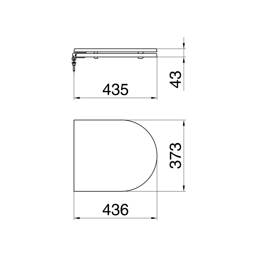 FERRUM VENETO - TAPA ASIENTO VENETO HDF HERRAJE CROMO