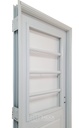 Puerta FLORENCIA (19) MEDIO VIDRIO -80cm - Blanca - Izquierda - Linea LUJAN