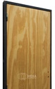 Puerta PINO 60cm Derecha Marco Chapa 6,5cm  - ECOABERTURAS