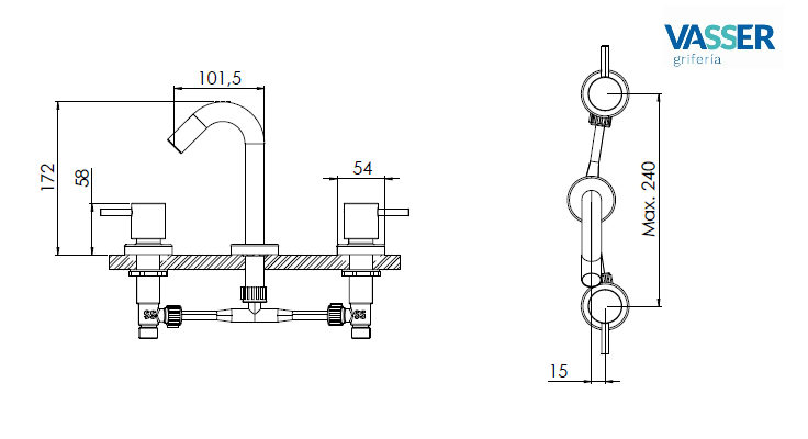 ONIX PDI - LAVATORIO C.Ceramico - VASSER