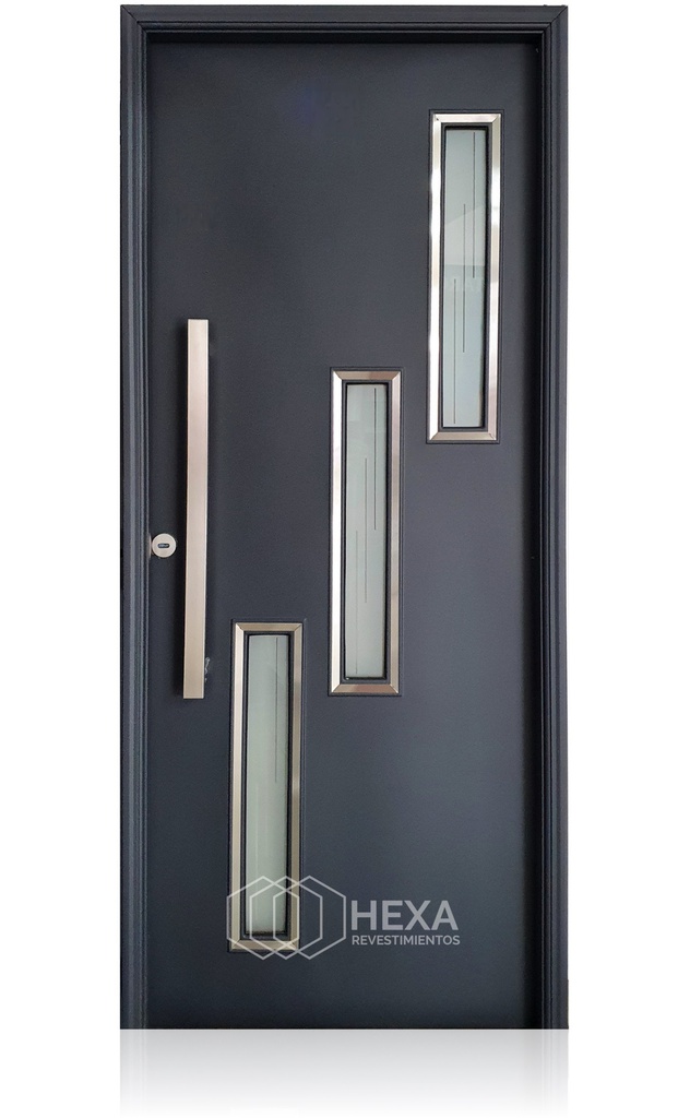 Puerta TRENTO (73) -80cm - Grafito - Derecha - Linea PAVIR