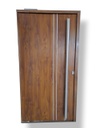 Puerta Pivotante FOLIADA (80) -100cm - Caoba - Izquierda - Linea PREMIUM