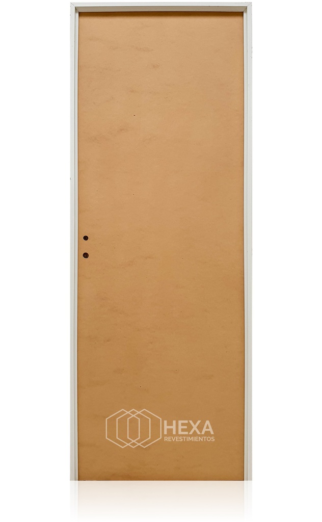Puerta MDF 60cm Derecha Marco Aluminio 8cm  - ECOABERTURAS