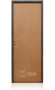 Puerta MDF 60cm Derecha Marco Chapa 6,5cm  - ECOABERTURAS