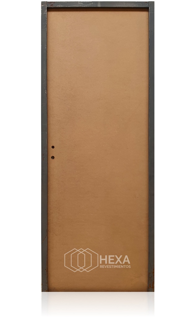 Puerta MDF 70cm Derecha Marco Chapa 6,5cm  - ECOABERTURAS