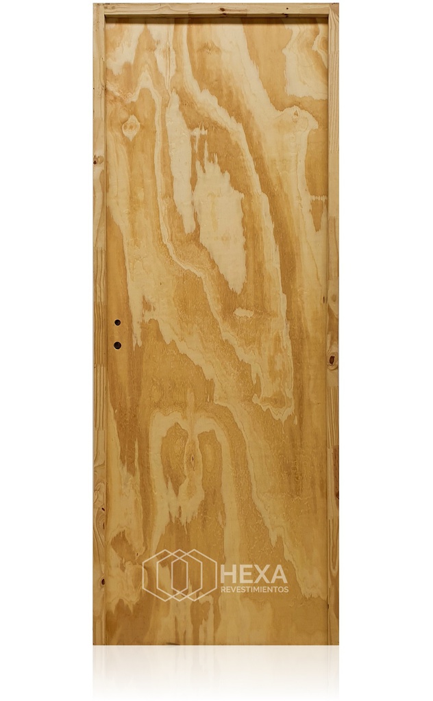 Puerta PINO 70cm Derecha Marco Pino 6,5cm  - ECOABERTURAS