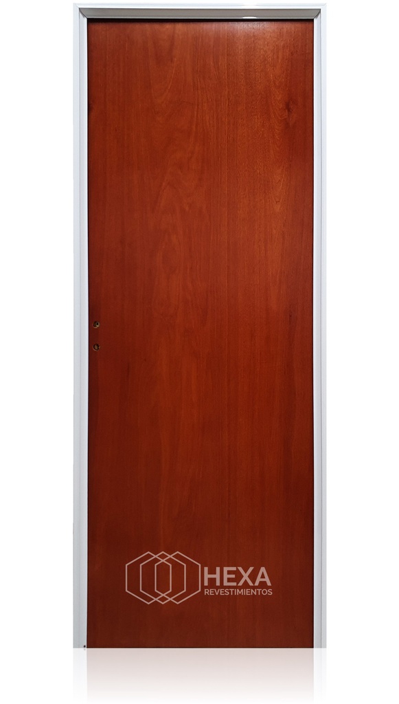 Puerta Cedrillo Lustrado 70cm Derecha Marco de Aluminio 7cm - CEDRO