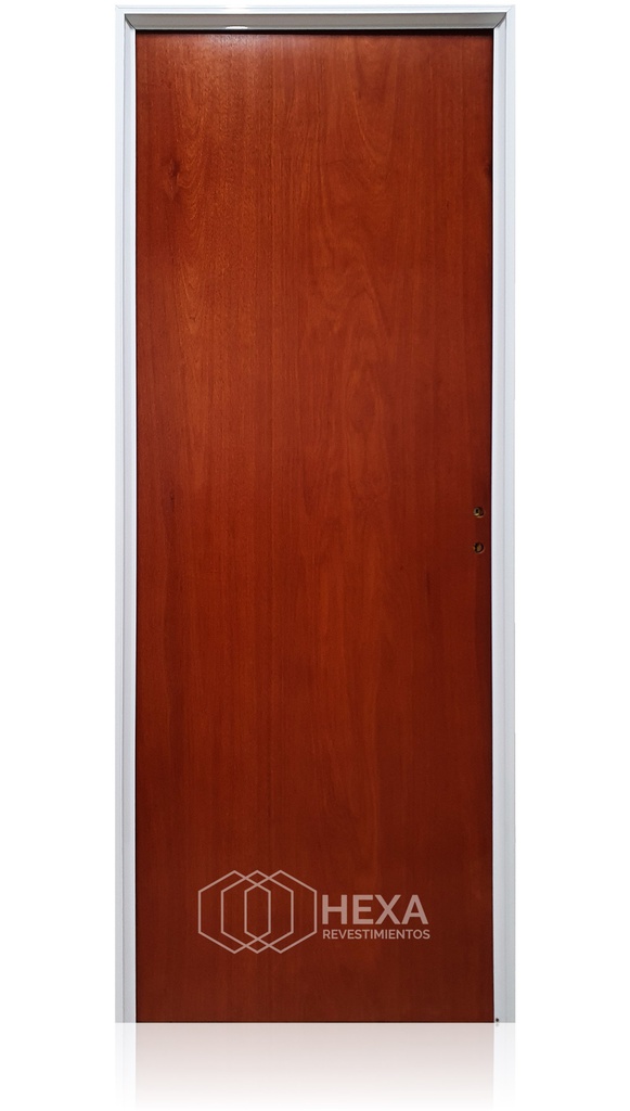 Puerta Cedrillo Lustrado 70cm Izquierda Marco de Aluminio 7cm - CEDRO