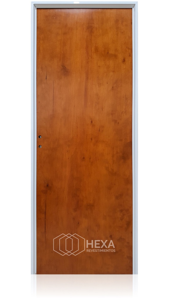 Puerta Cedrillo Lustrado 70cm Derecha Marco de Aluminio 7cm - ROBLE