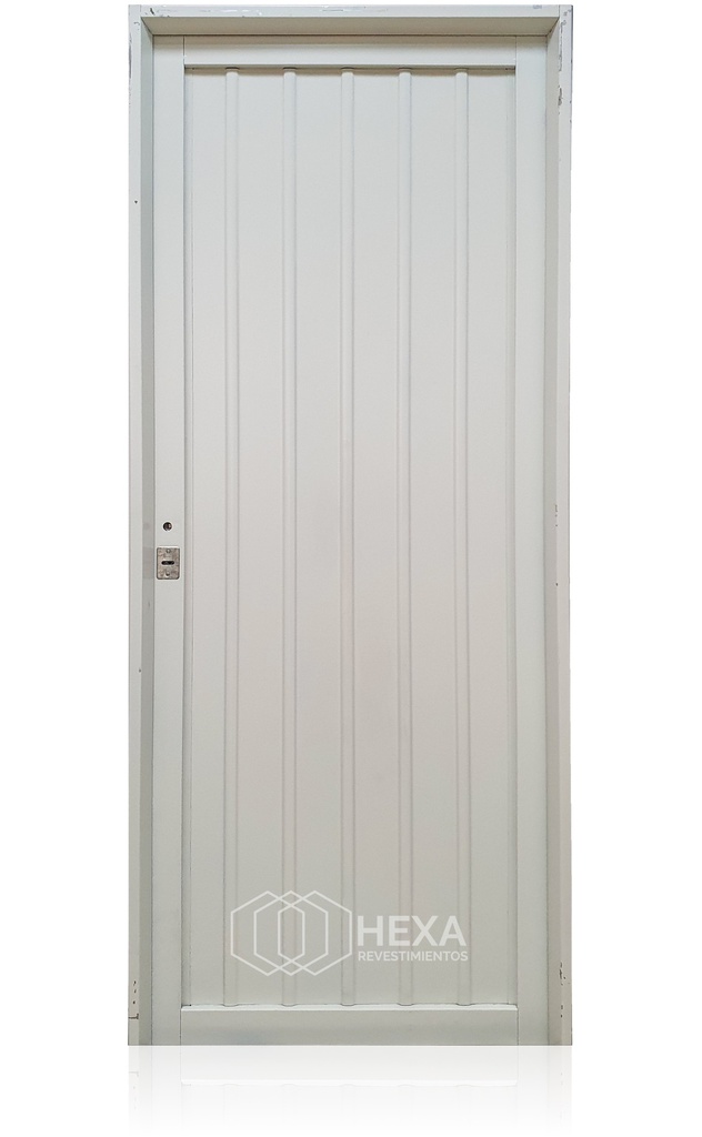 Puerta de Chapa Simple MOD.108 (Ciega) Blanco 80cm Derecha