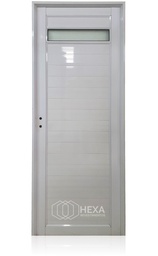 [PAT36VS80D] PUERTA ALUMINIO TUBULAR 36mm - VIDRIO SUPERIOR - 80cm - Derecha