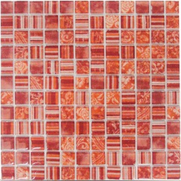 [MOSPLBRORO3030] MOSAICO BROC ROJO - 30x30 - PIU