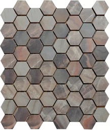 [MOSHEXONIX26030] MOSAICO HEXA ONIX - 26x30 - PIU