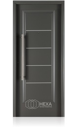 [7791097869320] Puerta PRIMMA PLUS Mod. 1709 - 80cm - GRAFITO - Derecha