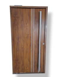 [902800100CI] Puerta Pivotante FOLIADA (80) -100cm - Caoba - Izquierda - Linea PREMIUM