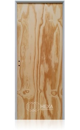 [PPPINAL70D] DM PUERTA DE PINO 70cm Derecha MARCO ALUMINIO 7cm