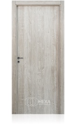 [TEKSL70M10NED] Puerta Tekstura Lisa 70cm Marco Madera 10cm - Nevada Derecha