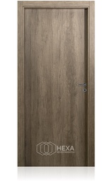 [TEKSL80M10NOI] Puerta Tekstura Lisa 80cm Marco Madera 10cm - Nogal Izquierda