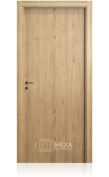 [TEKSL70M10ROD] Puerta Tekstura Lisa 70cm Marco Madera 10cm - Roble Derecha